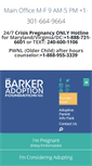 Mobile Screenshot of barkeradoptionfoundation.org